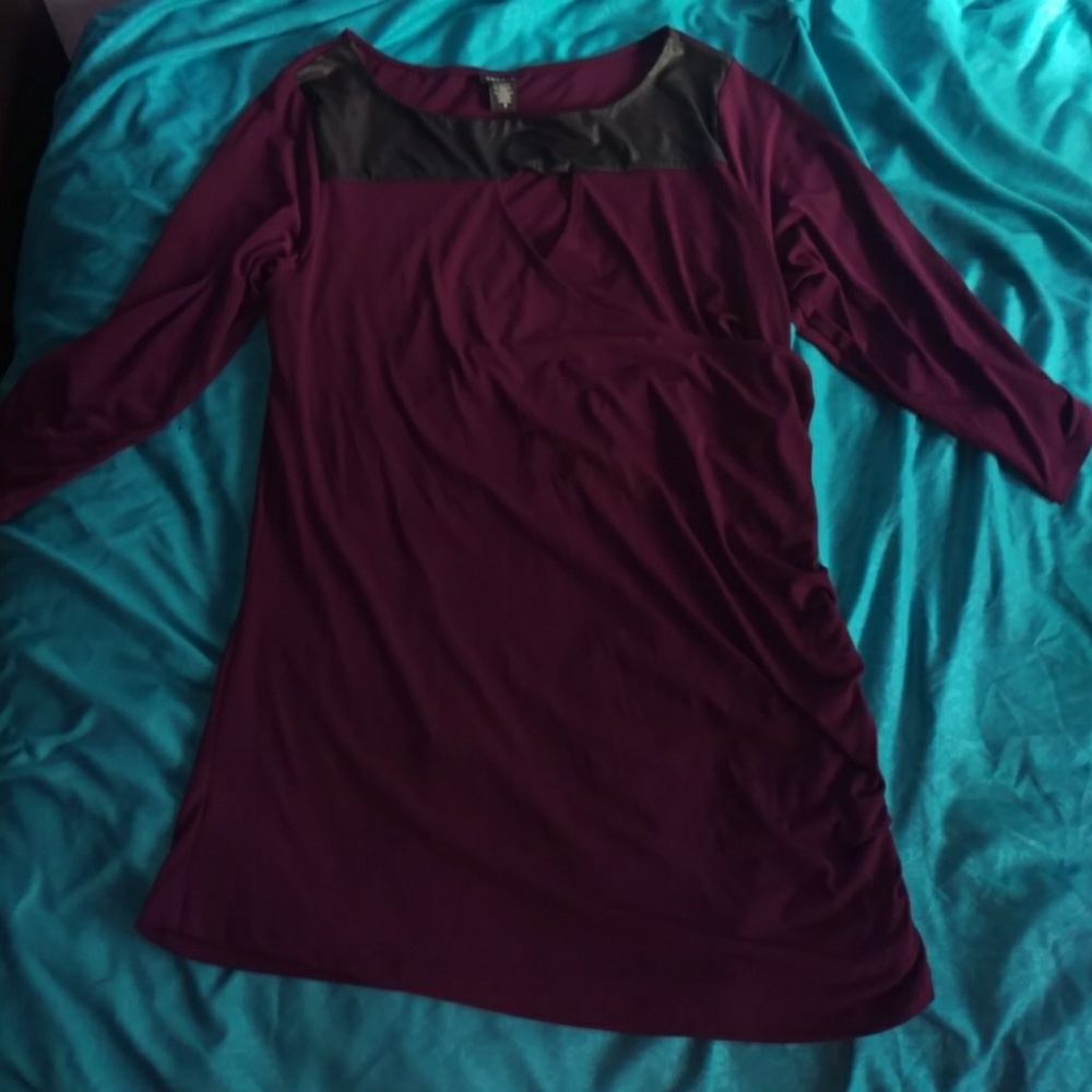 Torrid long sleeve purple shirt.